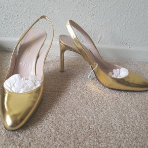 Bruno Frisoni Paris New Gold Slingback size 39